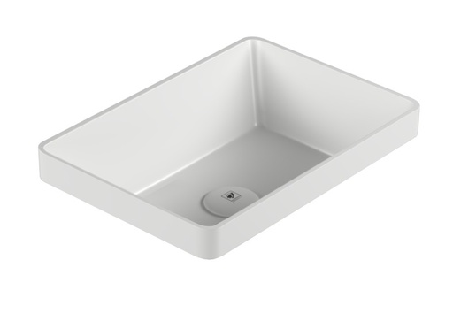 Semiencastre Rosette rectangular 45